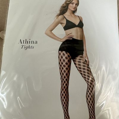 Wolford Athina Tights Black Medium New Retail $67 #19227